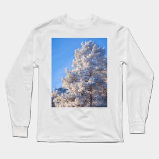 Hoarfrost pine tree Long Sleeve T-Shirt